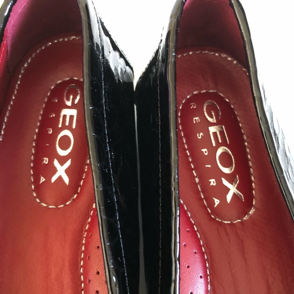 GEOX Black Patent Snake Leather Driving Loafer - Picture 6 of 7